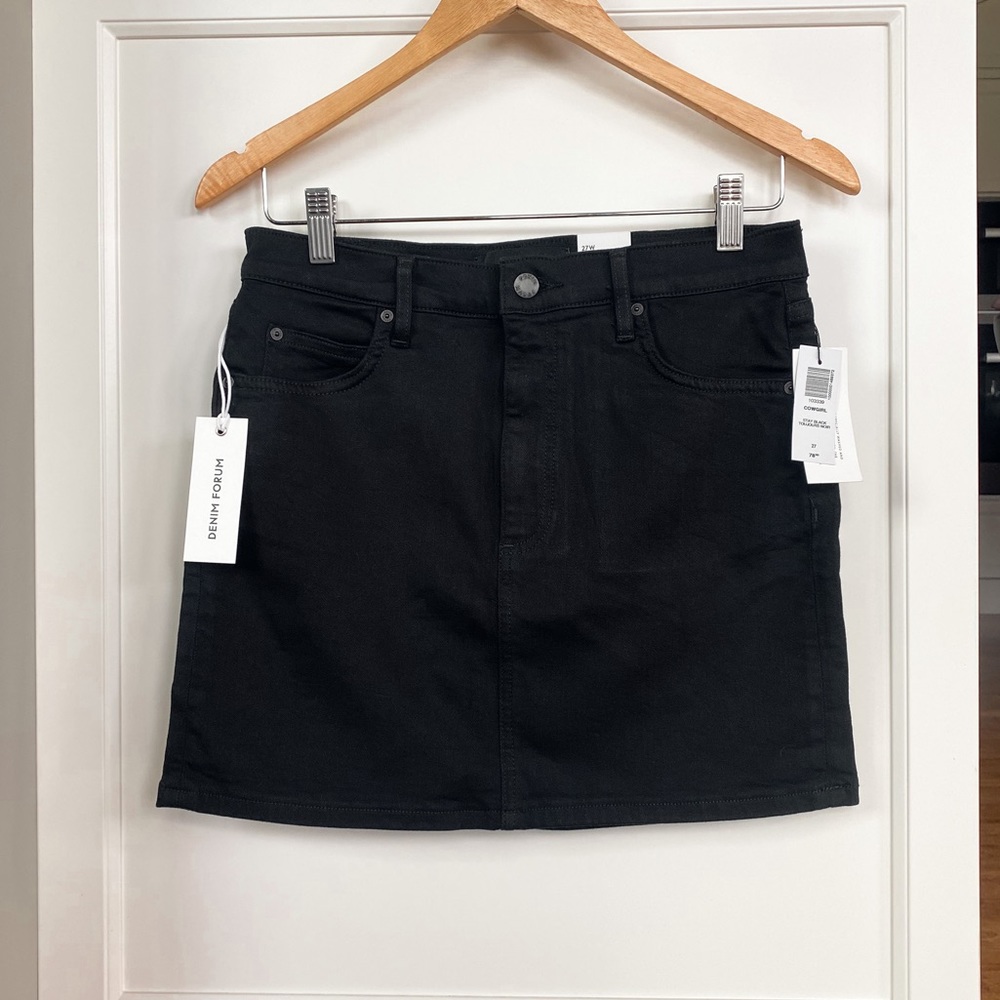 ARITZIA DENIM FORUM Cowgirl Micro Skirt Size 27 NWT